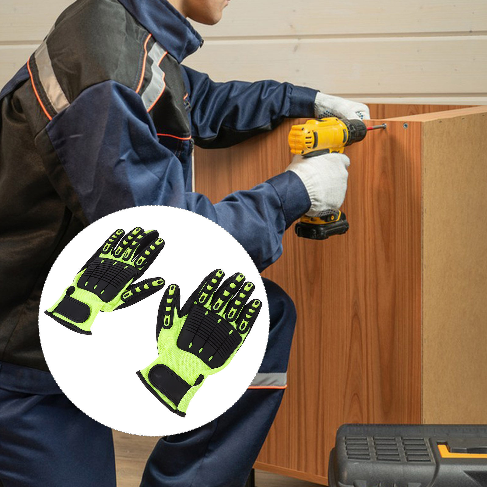 Work Glove Impact - 1 Pasang Sarung Tangan Berkebun Tahan