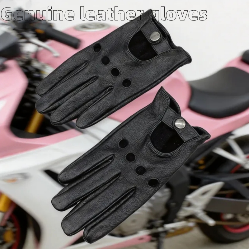Leather Driving Glove - Sarung Tangan Motor Kulit Asli yang
