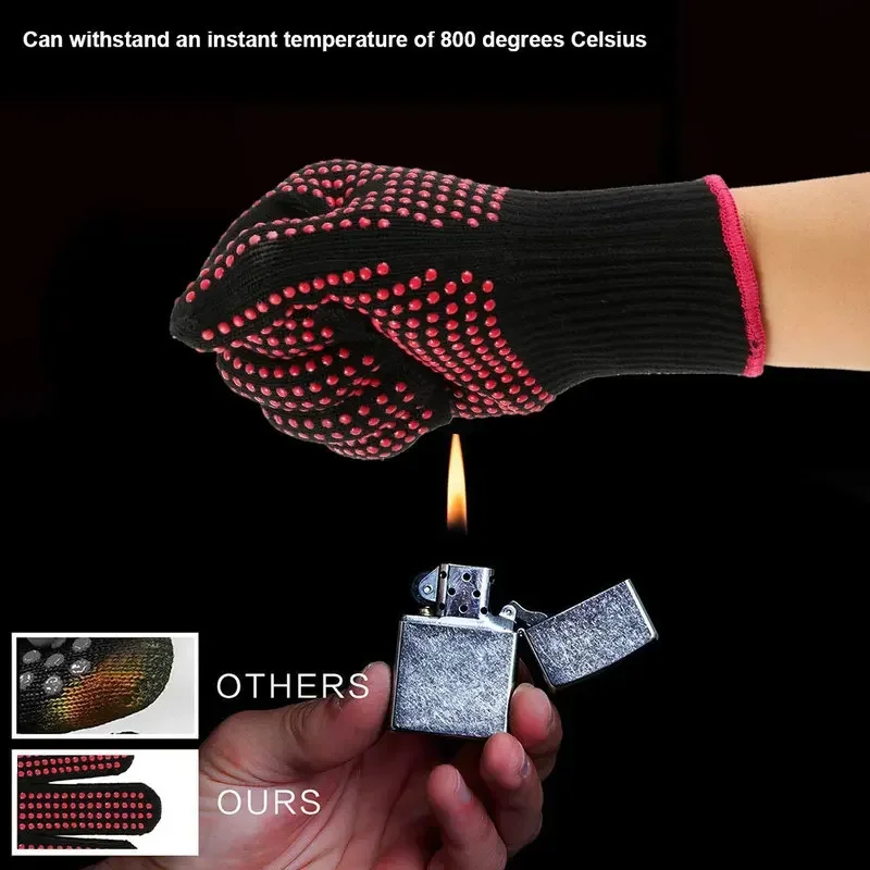 Oven Mitt Silicone - 1 Pasang Sarung Tangan BBQ Silikon