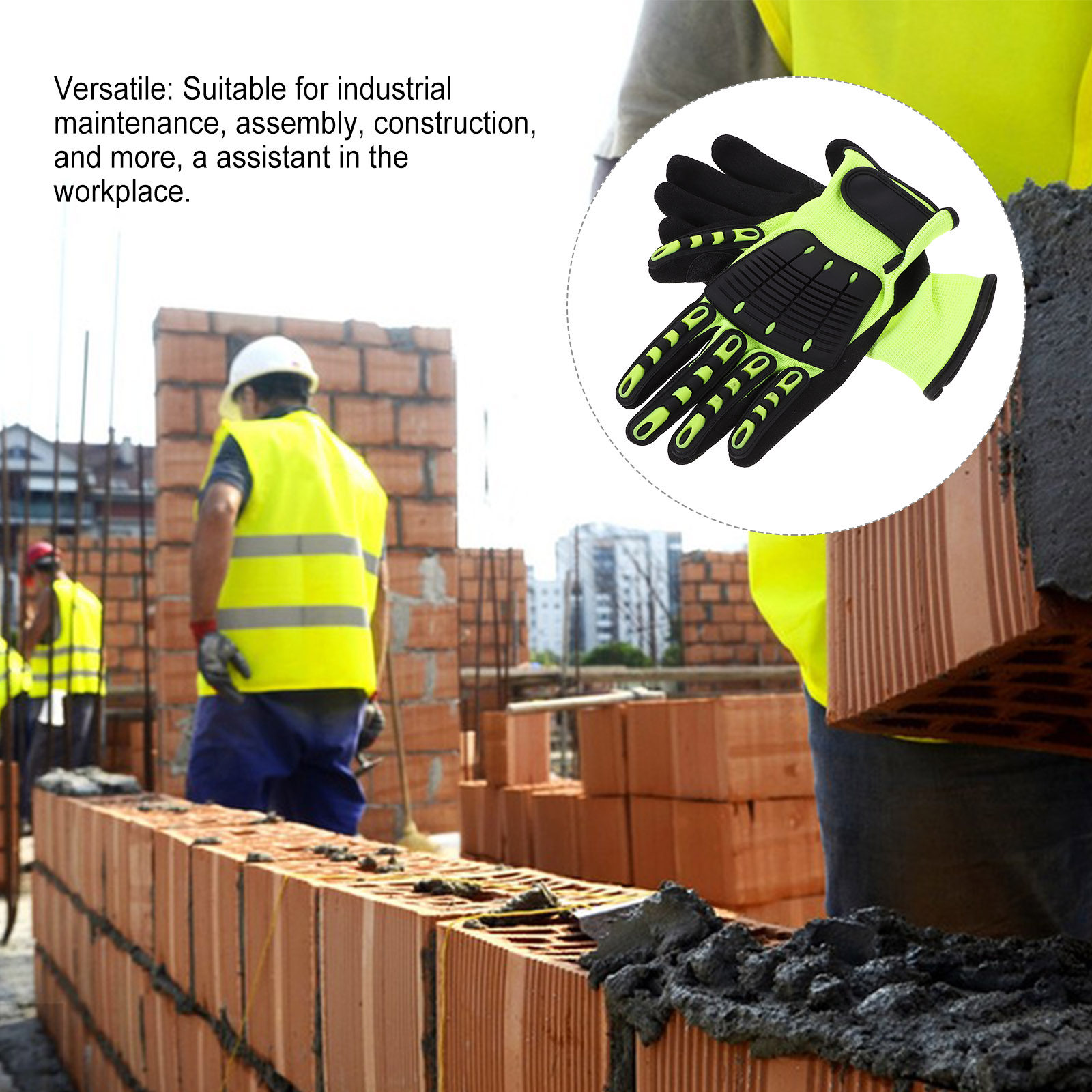 1 Pasang Sarung Tangan Berkebu - Work Glove Impact ulasan dan harga