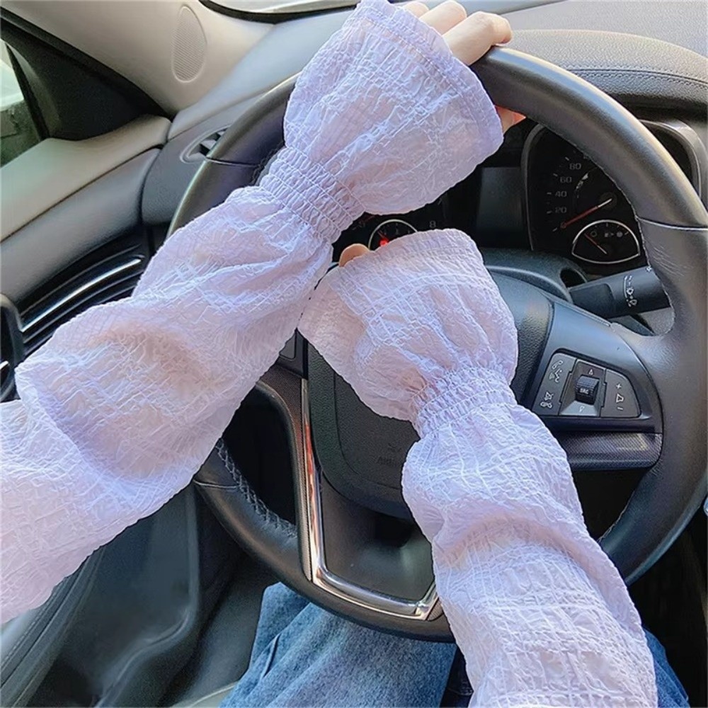 Sarung Tangan Anti-UV Warna So - Fingerless Glove Knit ulasan dan harga