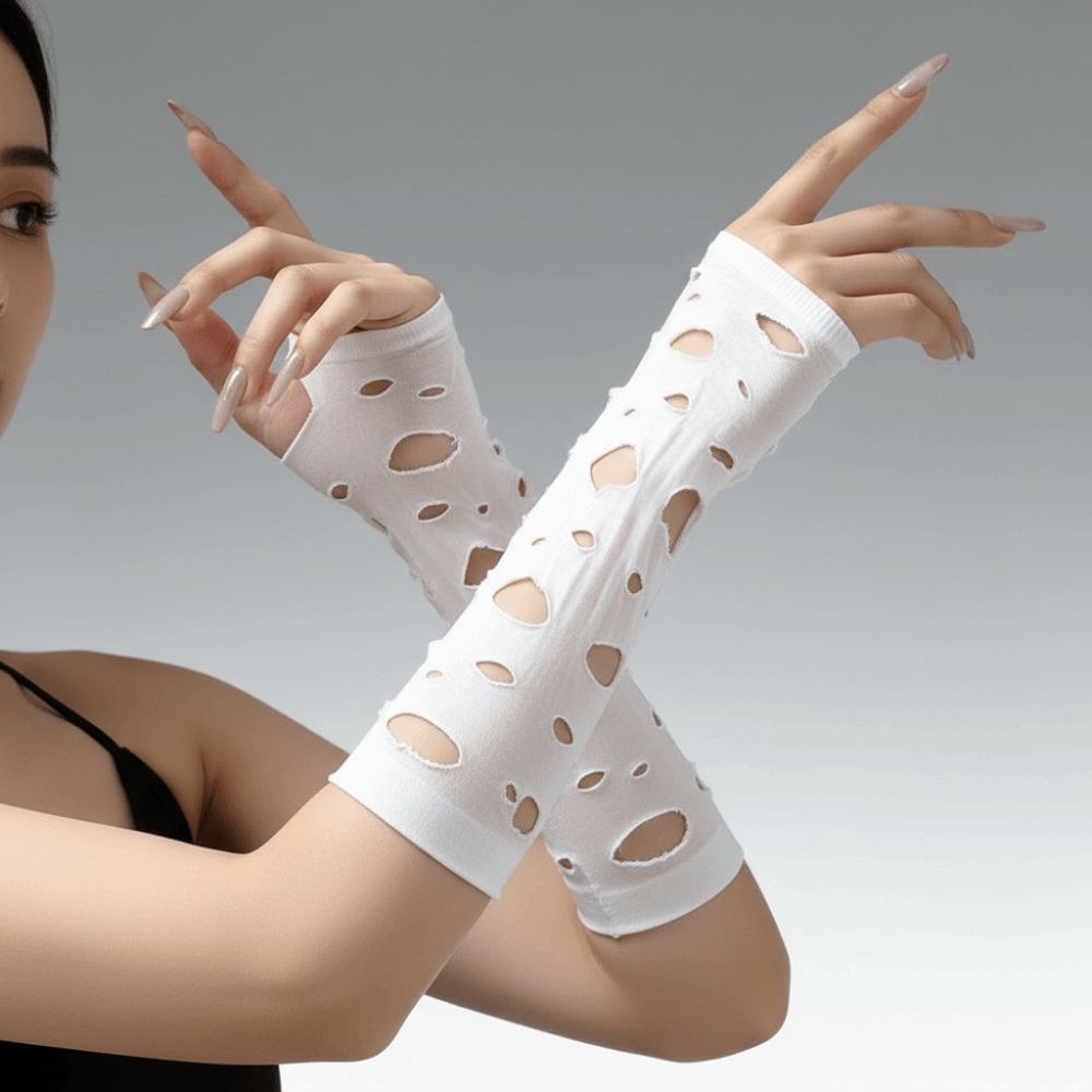 Penutup Lengan Sarung Tangan T - Fingerless Glove Knit ulasan dan harga